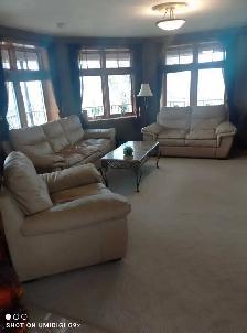 Leather Couch, Chair & Loveseat