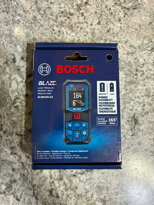 New Bosch Blaze 165' Laser Measure