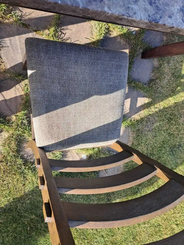 Brown Marble Dining Table Set - Photo 9