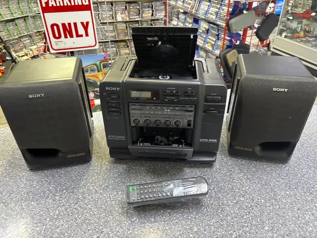 Sony CFD-535 BoomBox AM/FM Cassette Player With Remote - Photo 2