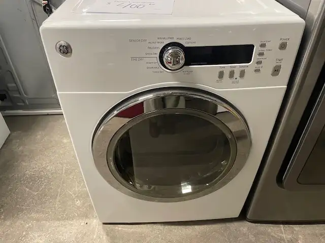 Mini sécheuse seule blanche superposable 24'' GE - Photo 2