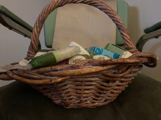 CANE BASKET & GUEST SOAPS
