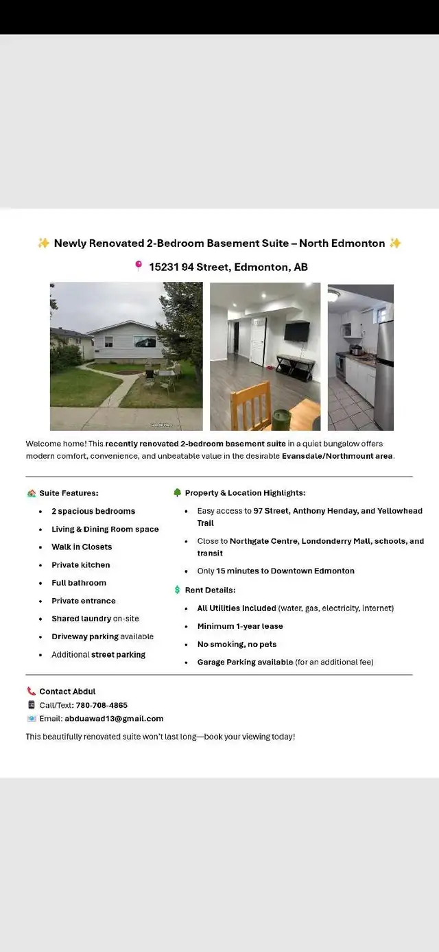 2 Bedroom Basement Suite for rent - Photo 2