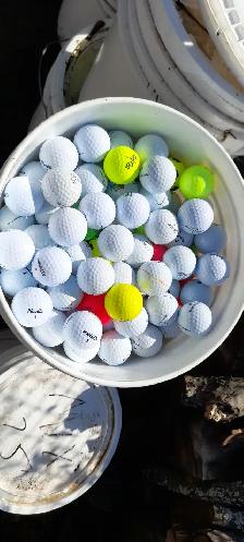 Golf Balls by 5 gallon bucket