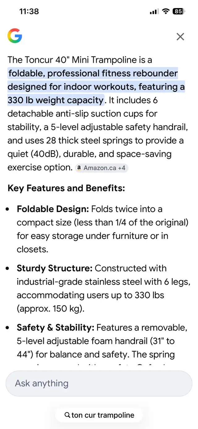 mini trampoline.  adult children - Photo 4