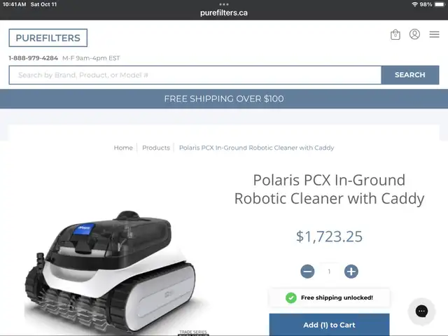 POLARIS ROBOTIC POOL CLEANER. MODEL #PCX864. NEW IN THE BOX - Photo 3