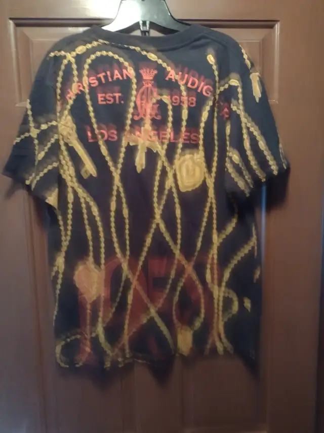 Christine Audigier tee-shirt super cool size large - Photo 2