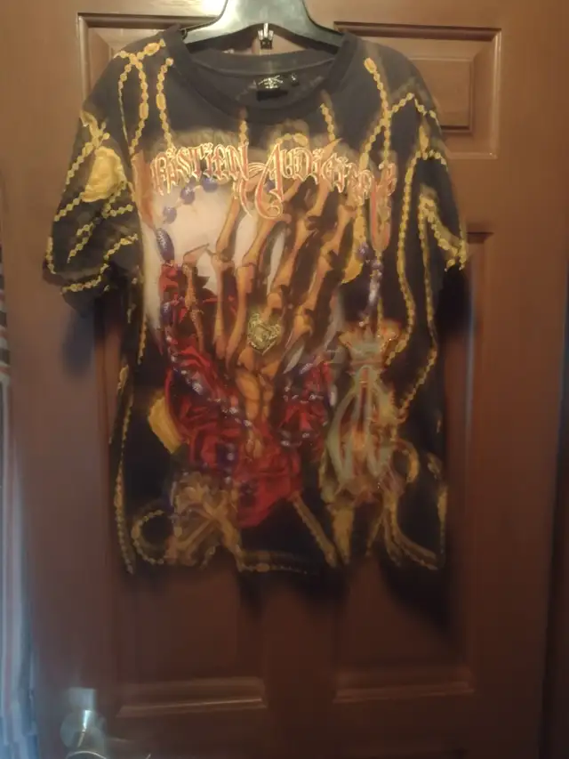 Christine Audigier tee-shirt super cool size large - Photo 4