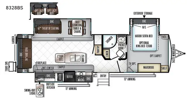 2018 Forest River RV Rockwood Signature Ultra Lite 8328BS
