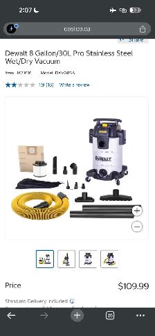 dewalt Costco shop vac