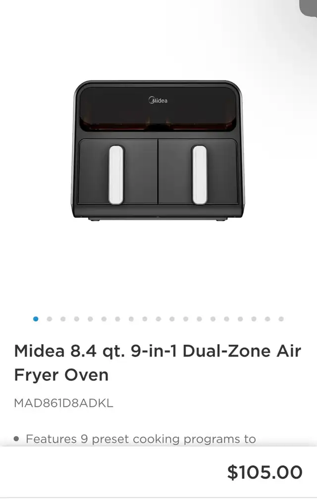 Midea Digital Air Fryer Oven
