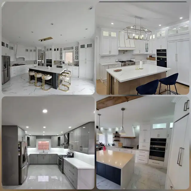 floating vanity kitchen cabinets quartz countertops - Photo 10