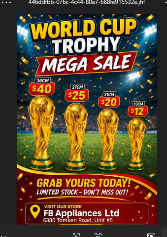 World Cup Trophy – MEGA SALE!