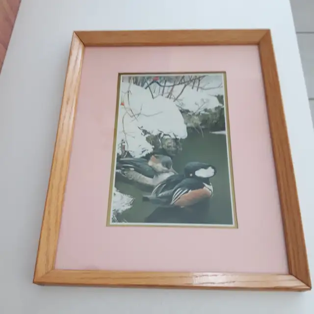 BEAU CADRE VITRÉ 9'x11' DE ROBERT BATEMAN PEINTRE CANADIEN$20.00 - Photo 2