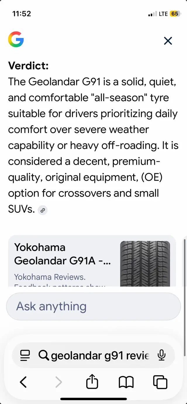 225 60R 17  all season tires - Photo 8