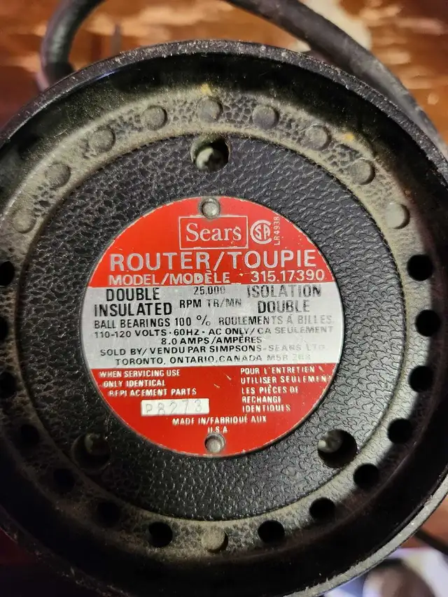 Sears Craftsman Router & Bits - Photo 3