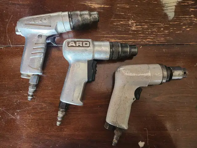 Air Powered Drill & Screw Gun Set