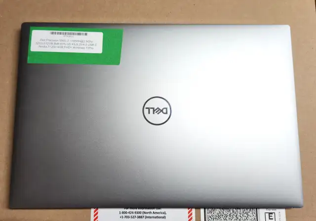 Dell Precision 5560 15.6 FHD  i7 11thGen 2.5GHz 32GB 512GB T1200
