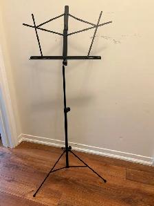 On stage folding music Stand with carry bag. Unused. As new.