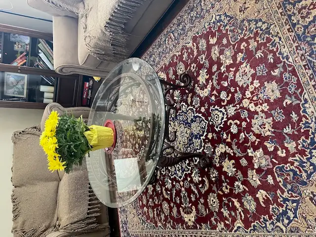 Coffee table   Glass and metal