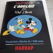 LIVRE NEUF ADO DÉCO OUVERTE D'ANGLAIS 111PAG DE WALD DISNEY$5.00