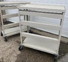 Moving Carts, sturdy metal construction, with heavy duty casters