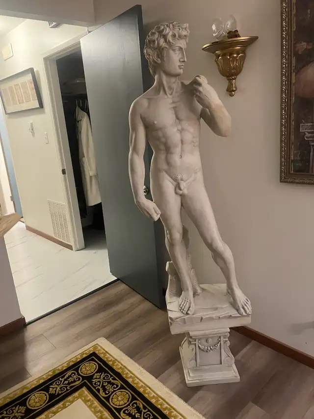 6’ status of David ( plaster)