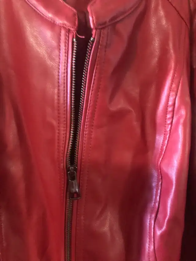 Brand new women’s faux leather jacket from Suzy Shier, new...