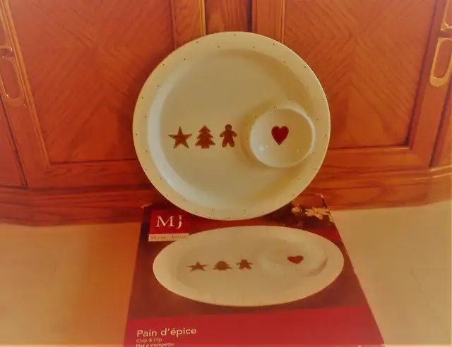 Brand New  Mayfair & Jackson Large Chip & Dip Plate - Photo 3