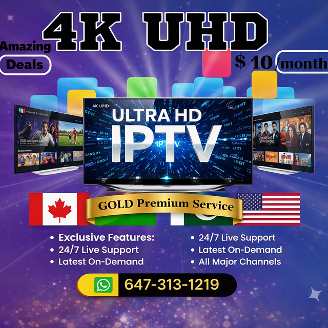 Quick I.P.T.V setup with 4k quality