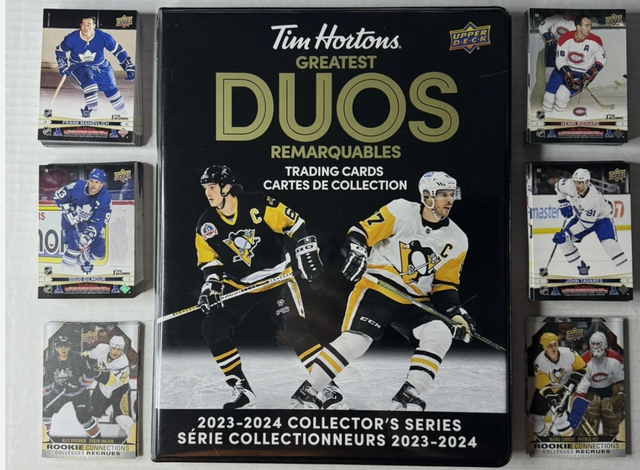 Tim Hortons 2024 Duos NHL Hockey Cards Set