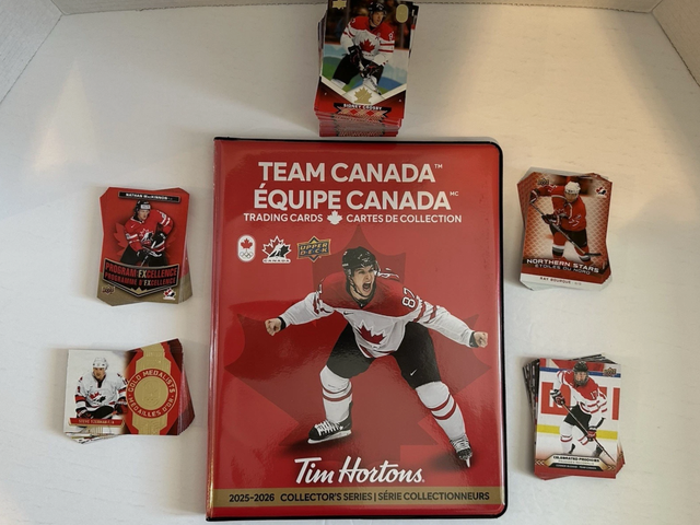 Tim Hortons 2026 Team Canada Olympics NHL Hockey Cards Set