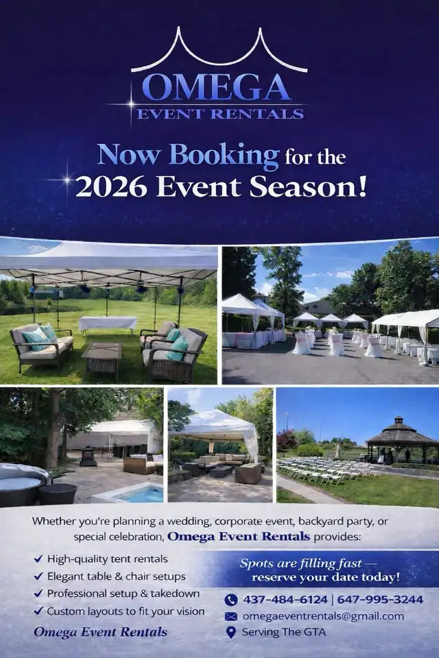 Party Rental Supply! Book Today! Tents, tables and chairs✨ - Photo 5