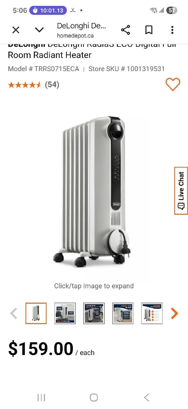 DeLonghi oil filled space heater - Photo 4