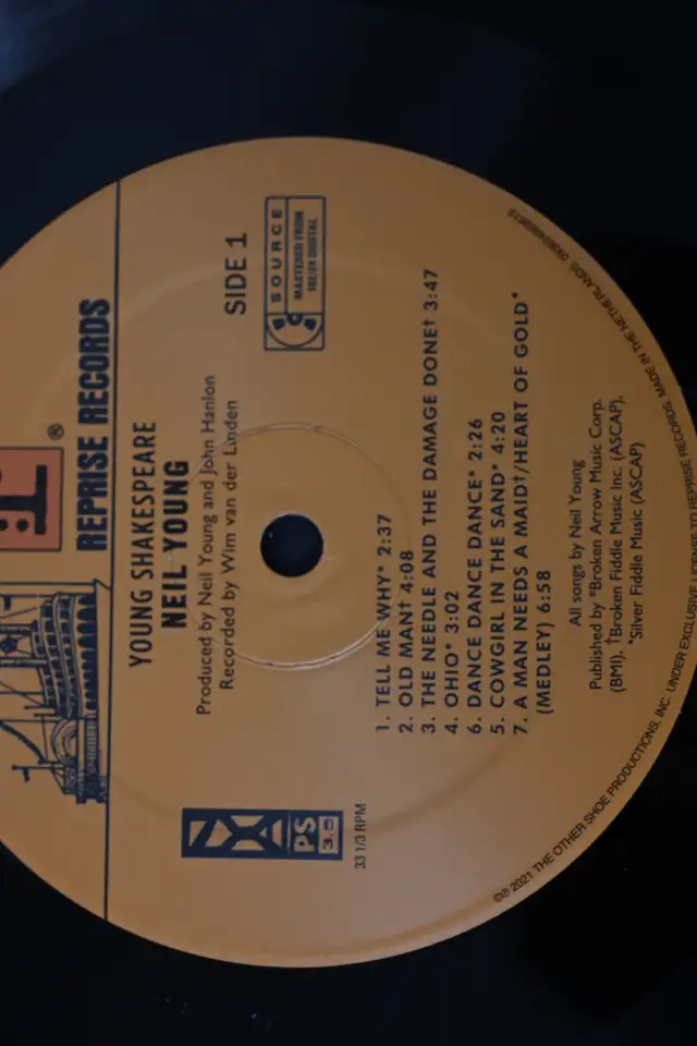 Neil Young Young Shakespeare 1 Live Vinyl LP 1 CD 1 DVD - Photo 7
