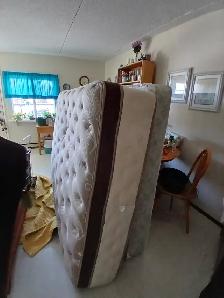 Queen pillowtop mattress and boxspring for sale