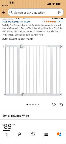 Saftey 1st baby gate/pet gate