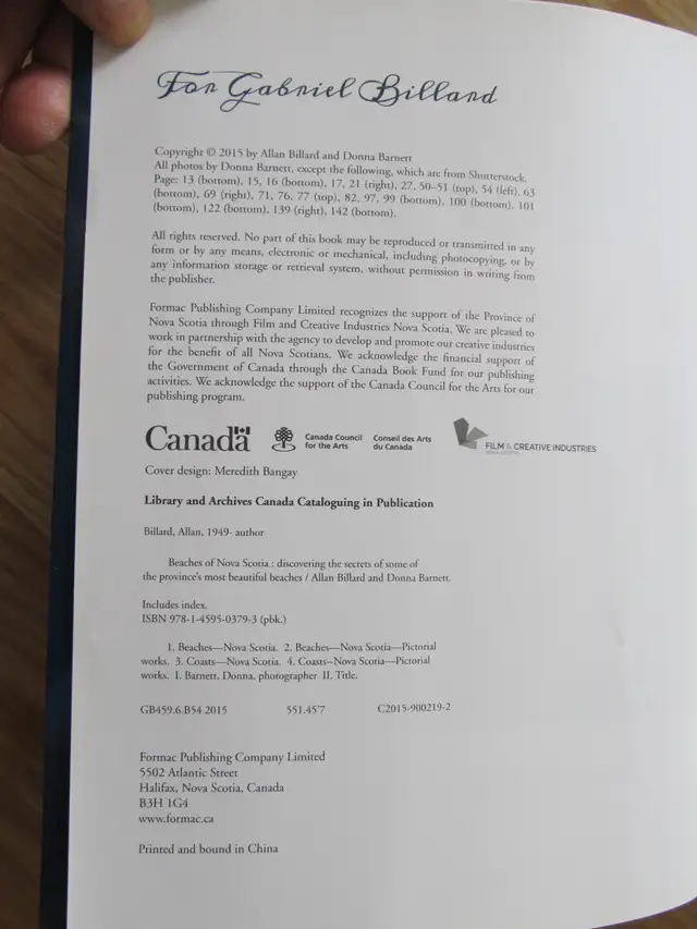 BEACHES OF NOVA SCOTIA by Allan Billard - 2015 - Photo 3