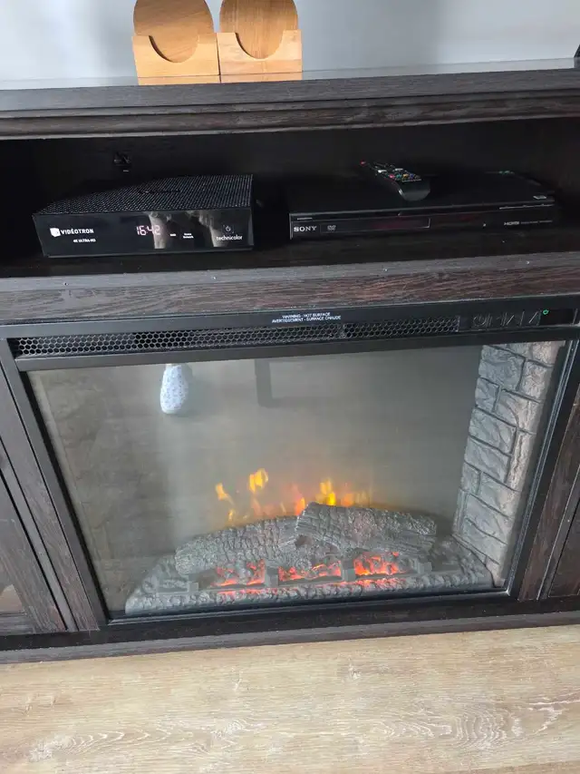 meuble de tv avec foyer - Photo 2