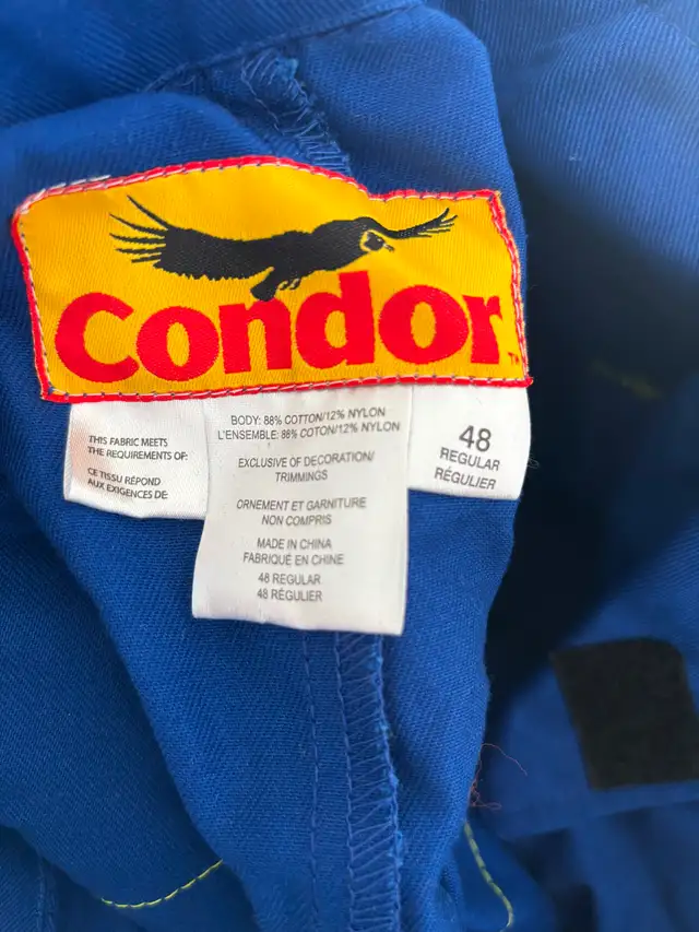 Condor flame resistant coverall/jump-suit $120. - Photo 3