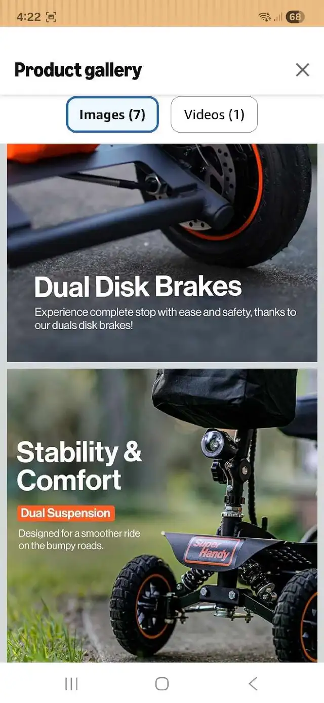 $500 4 wheel mobility scooter SuperHandy 2025 - Photo 5