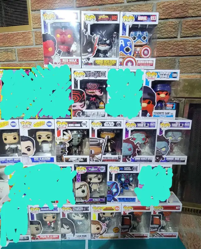 Funko Pops! (All 18 for $75) or (1 for $10) or (2 for$15)