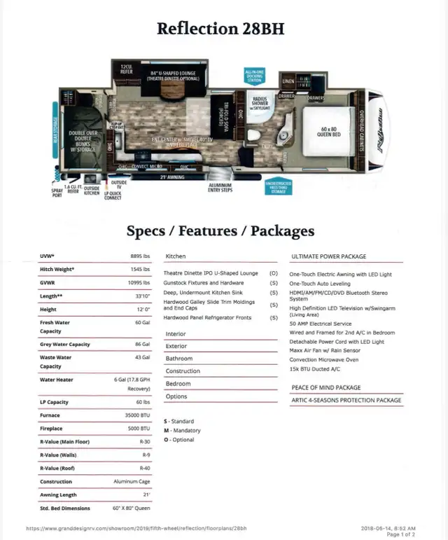 2019 Grand Reflections 28BH 5th Wheel - Photo 4