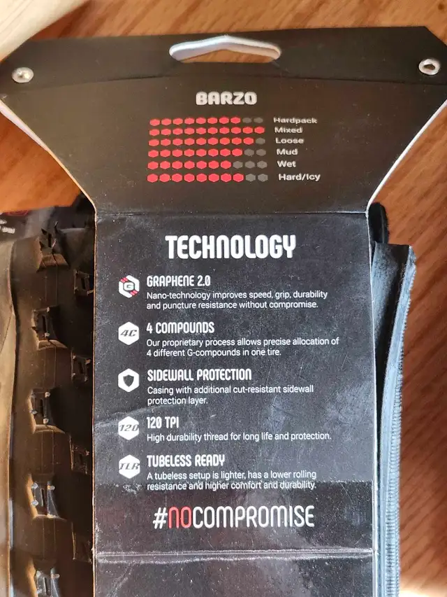 Set of 29' bike tires Vittoria Barzo Graphene 2.0 XC Trail - Photo 4