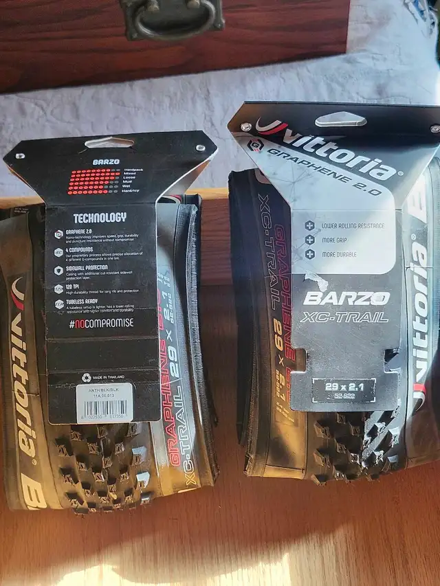 Set of 29' bike tires Vittoria Barzo Graphene 2.0 XC Trail - Photo 5
