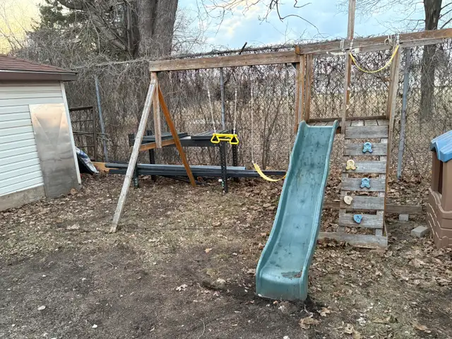 KidKraft Springfield Outdoor Cedar Play Centre with Climbing Wal