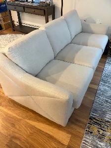 RK Furniture White Couch