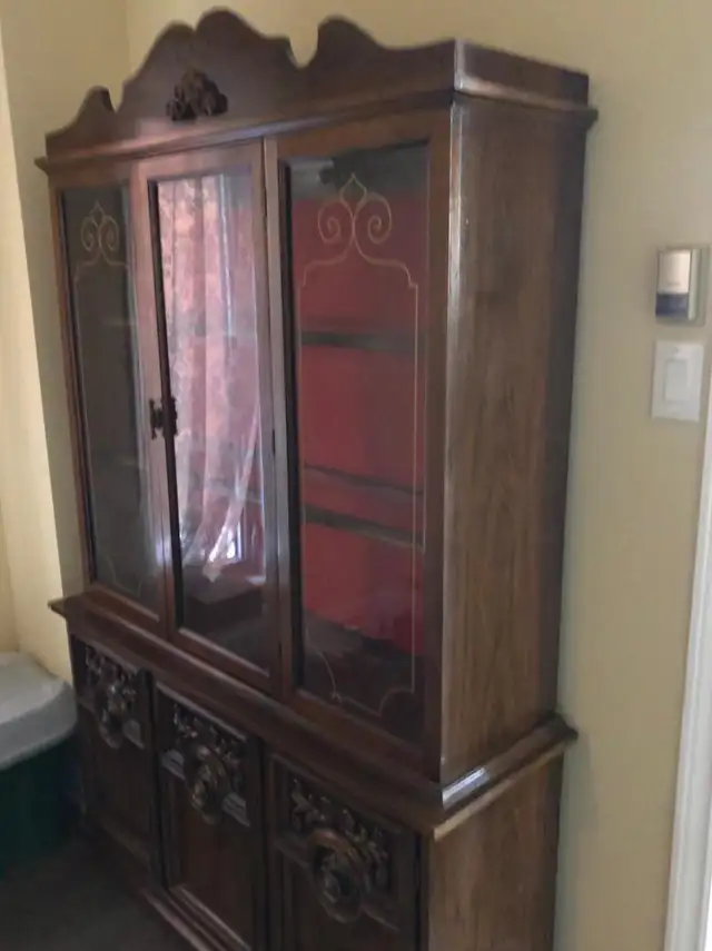DINING SET WITH MATCHING CABINET - Photo 4