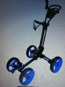 2 NEW HIGH QUALITY QWIK-FOLD 4 WHEEL GOLF CARTS