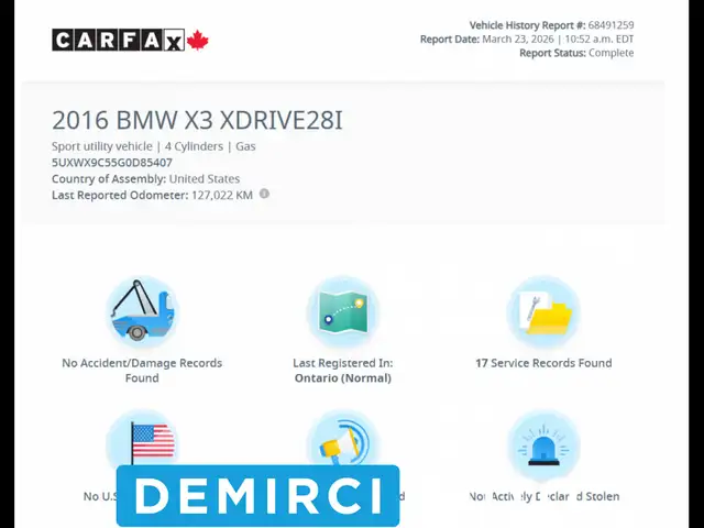 2016 BMW X3 JAMAIS ACCIDENTEExDrive28iSAAQ CERTIFIEETOIT - Photo 2
